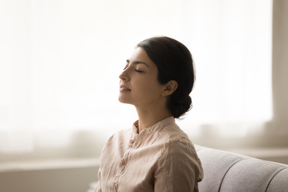 Calm woman