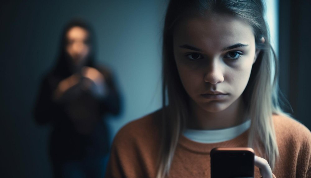 parent comforting child after experiencing cyberbullying online